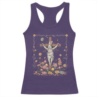 Christian Religious Easter Day Bunny Floral Christ Jesus Racerback Tank Top