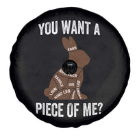 Funny You Want A Piece Of Me Spare Tire Cover Chocolate Easter Bunny