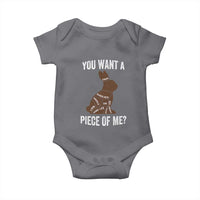 Funny You Want A Piece Of Me Baby Onesie Chocolate Easter Bunny