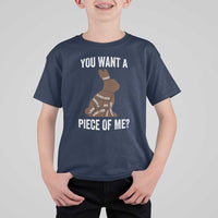 Funny You Want A Piece Of Me T Shirt For Kid Chocolate Easter Bunny