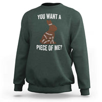 Funny You Want A Piece Of Me Sweatshirt Chocolate Easter Bunny