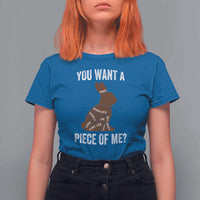 Funny You Want A Piece Of Me T Shirt For Women Chocolate Easter Bunny