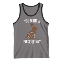 Funny You Want A Piece Of Me Tank Top Chocolate Easter Bunny