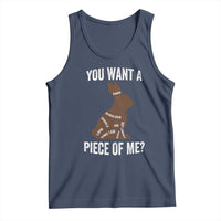 Funny You Want A Piece Of Me Tank Top Chocolate Easter Bunny