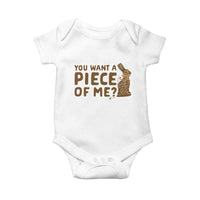 Funny Easter Day Chocolate Bunny Baby Onesie You Want A Piece Of Me