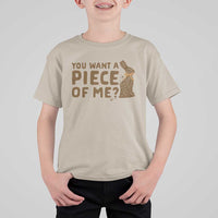 Funny Easter Day Chocolate Bunny T Shirt For Kid You Want A Piece Of Me