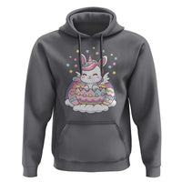 Funny Easter Unicorn Bunny Easter Eggs Hoodie