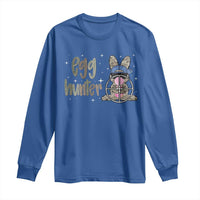 Funny Egg Hunter Long Sleeve Shirt Bunny Hunting Backward Cap Camouflage