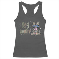 Funny Egg Hunter Racerback Tank Top Bunny Hunting Backward Cap Camouflage