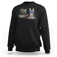 Funny Egg Hunter Sweatshirt Bunny Hunting Backward Cap Camouflage
