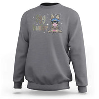 Funny Egg Hunter Sweatshirt Bunny Hunting Backward Cap Camouflage