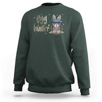 Funny Egg Hunter Sweatshirt Bunny Hunting Backward Cap Camouflage