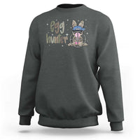 Funny Egg Hunter Sweatshirt Bunny Hunting Backward Cap Camouflage