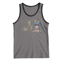 Funny Egg Hunter Tank Top Bunny Hunting Backward Cap Camouflage