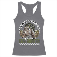 Funny Easter Day Egg Hunter Racerback Tank Top Bunny Hunting Camo Egg