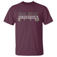 Funny Easter Egg Hunt Supervisor T Shirt Camouflage Camo Egg Hunting Easter Day