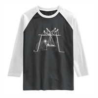 Paralyzed Man Christian Religious Jesus Healing Raglan Shirt