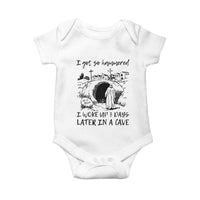 Funny I Got So Hammered I Woke Up 3 Days Later In A Cave Baby Onesie Christian Easter Day Religious