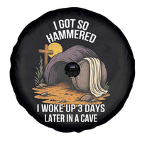 Christian Easter Day Religious Stone Spare Tire Cover I Got So Hammered I Woke Up 3 Days Later In A Cave