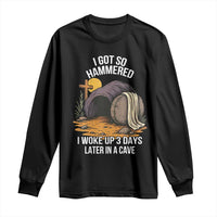 Christian Easter Day Religious Stone Long Sleeve Shirt I Got So Hammered I Woke Up 3 Days Later In A Cave