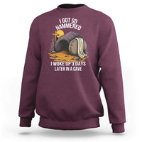 Christian Easter Day Religious Stone Sweatshirt I Got So Hammered I Woke Up 3 Days Later In A Cave