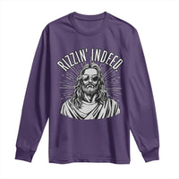Funny Religious Christian Jesus Meme Long Sleeve Shirt Rizzin Indeed