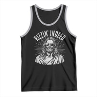 Funny Religious Christian Jesus Meme Tank Top Rizzin Indeed