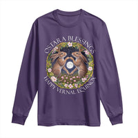 Ostara Blessings Happy Vernal Equinox Long Sleeve Shirt Ostara Pagan Eostre Easter Day Wolpertinger