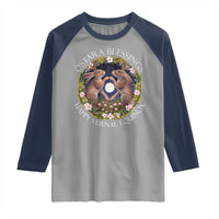 Ostara Blessings Happy Vernal Equinox Raglan Shirt Ostara Pagan Eostre Easter Day Wolpertinger