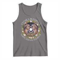 Ostara Blessings Happy Vernal Equinox Tank Top Ostara Pagan Eostre Easter Day Wolpertinger