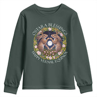 Ostara Blessings Happy Vernal Equinox Youth Sweatshirt Ostara Pagan Eostre Easter Day Wolpertinger