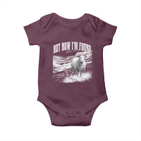 But Now I'm Found Baby Onesie Christian Faith Sheep