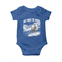 But Now I'm Found Baby Onesie Christian Faith Sheep