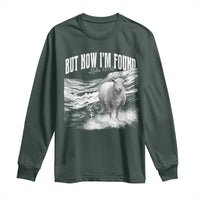 But Now I'm Found Long Sleeve Shirt Christian Faith Sheep