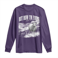 But Now I'm Found Long Sleeve Shirt Christian Faith Sheep