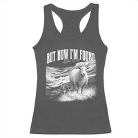 But Now I'm Found Racerback Tank Top Christian Faith Sheep