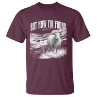 But Now I'm Found T Shirt Christian Faith Sheep