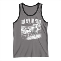 But Now I'm Found Tank Top Christian Faith Sheep