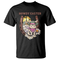 Funny Western Easter Day T Shirt Howdy Easter Country Cowboy Bunny Horseshoe
