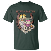 Funny Western Easter Day T Shirt Howdy Easter Country Cowboy Bunny Horseshoe