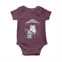 Funny Easter Day UFO Bunny Alien Eggs Baby Onesie