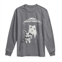 Funny Easter Day UFO Bunny Alien Eggs Long Sleeve Shirt