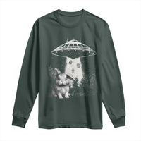 Funny Easter Day UFO Bunny Alien Eggs Long Sleeve Shirt