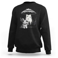 Funny Easter Day UFO Bunny Alien Eggs Sweatshirt