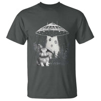 Funny Easter Day UFO Bunny Alien Eggs T Shirt
