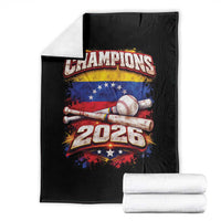 Venezuela Champions 2026 Baseball Lover Venezuelan Flag Throw Blanket