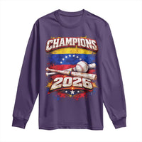 Venezuela Champions 2026 Baseball Lover Venezuelan Flag Long Sleeve Shirt