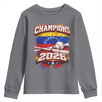 Venezuela Champions 2026 Baseball Lover Venezuelan Flag Youth Sweatshirt