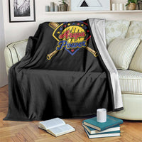 Arepa Power Venezuela Baseball Lover Throw Blanket Venezuelan Pride