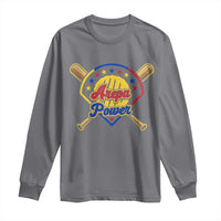 Arepa Power Venezuela Baseball Lover Long Sleeve Shirt Venezuelan Pride